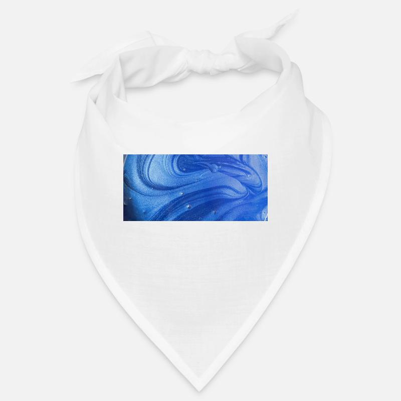 Farbeffekte Blau Perl Bandana