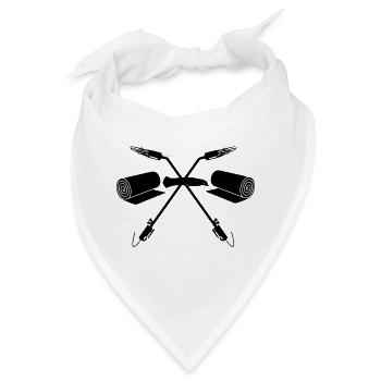 Gasbrenner Stanley Messer und zwei Rollen Teer - Bandana - Weiß - Vorne