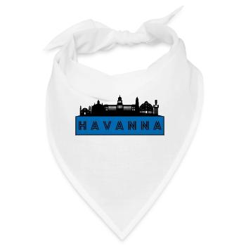 Stadt Havanna - Kuba - Bandana - Weiß - Vorne