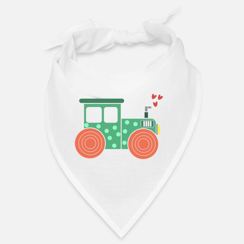Kraftfahrzeug Ackerbau Herz Traktor Biobauer Feld Bandana