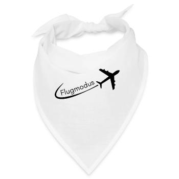 Flugmodus - Bandana - Weiß - Vorne