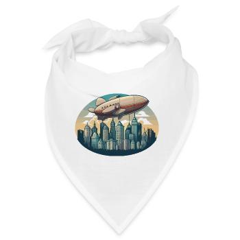 Das majestätische Luftschiff - Bandana - Weiß - Vorne