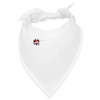 Vintage Ich Liebe Meinen Heißen Freund Ich Herz Meinen Heißen Freund - Bandana - Weiß - Vorne