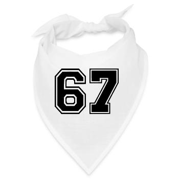 67 - Bandana - Weiß - Vorne
