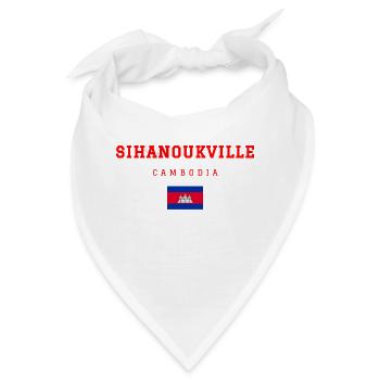 Sihanoukville Kambodscha - Bandana - Weiß - Vorne