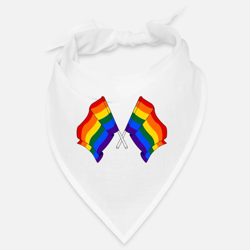 Zwei Regenbogenfahnen Bandana