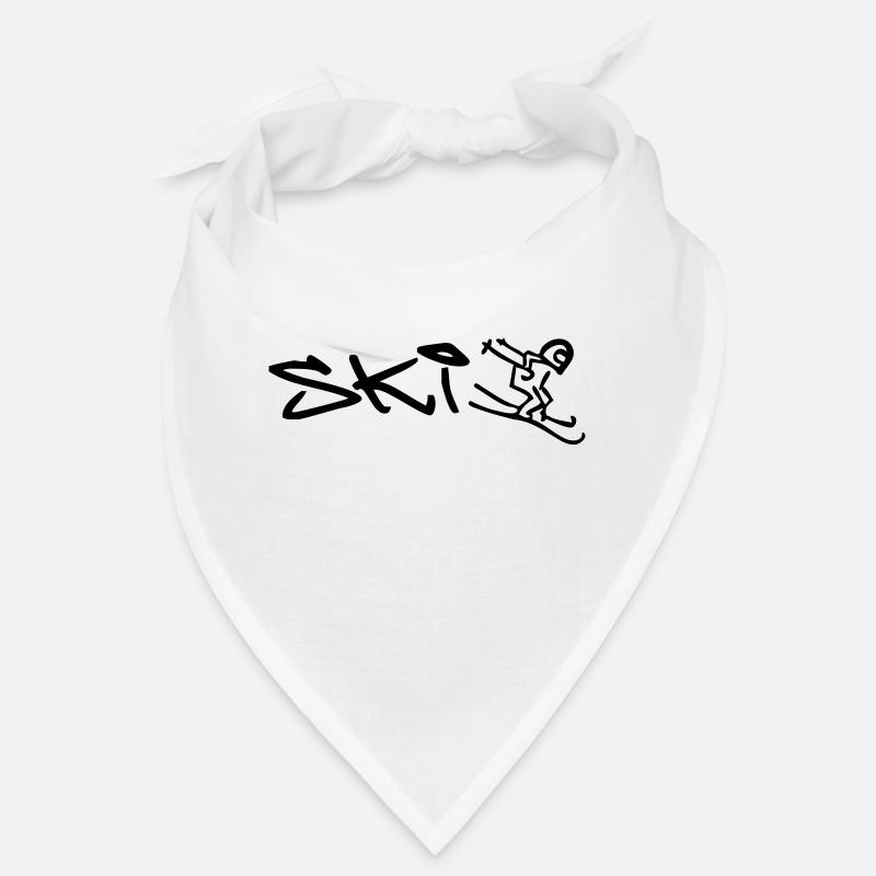 winterliches Ski Downhill Bandana