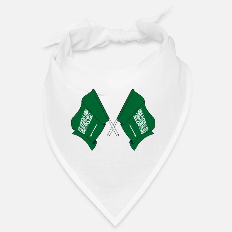 Deux drapeaux Arabie Saoudite Bandana