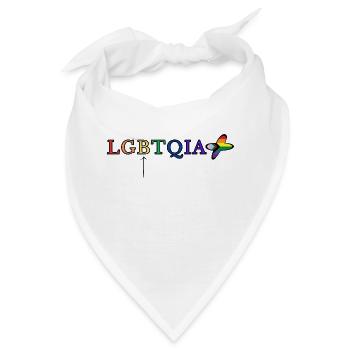 LGBTQIA+ - Bandana - Weiß - Vorne