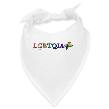 LGBTQIA+ - Bandana - Weiß - Vorne