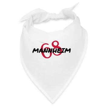 Mannheim Monnem Mannheimat - Bandana - Weiß - Vorne