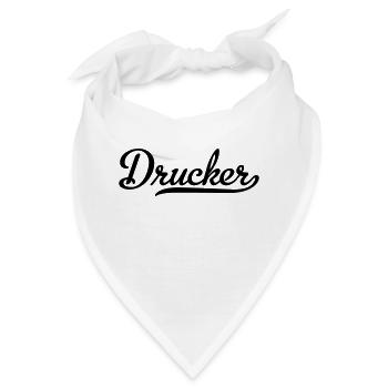 DRUCKER - Bandana - Weiß - Vorne