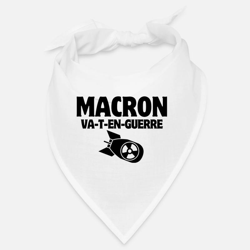 Anti-Krieg, Macron, Stoppt den Krieg Bandana