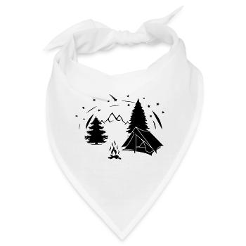 Zelt Sternenhimmel im Wald - Bandana - Weiß - Vorne