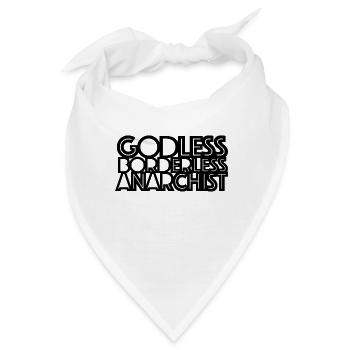 godless borderless anarchist 006 02 - Bandana - Weiß - Vorne