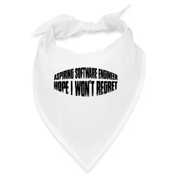 Aspiring Software Engineer, Hope I Won't Regret 4 - Bandana - Weiß - Vorne