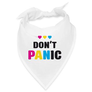 LGBT Pride Month - Keine Panik - Bandana - Weiß - Vorne