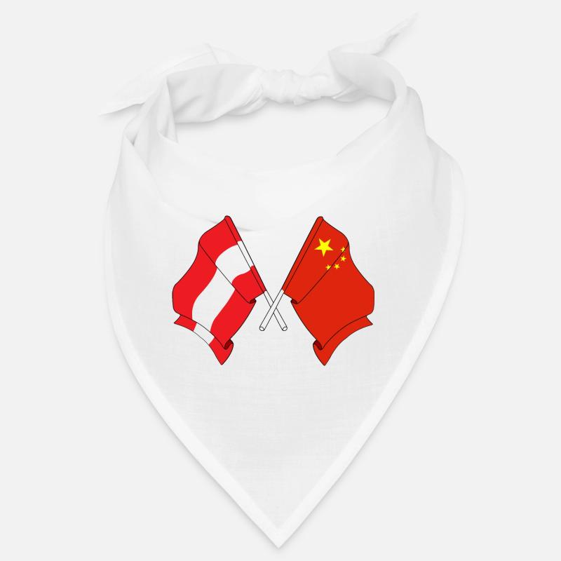 Flag Austria, flag China Bandana