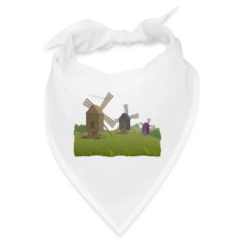Windmühlen - Bandana - Weiß - Vorne