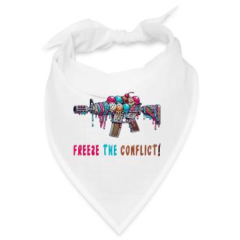Konflikt eingefrieren Eiscreme - Bandana - Weiß - Vorne