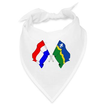 Flagge Niederlande Flevoland - Bandana - Weiß - Vorne