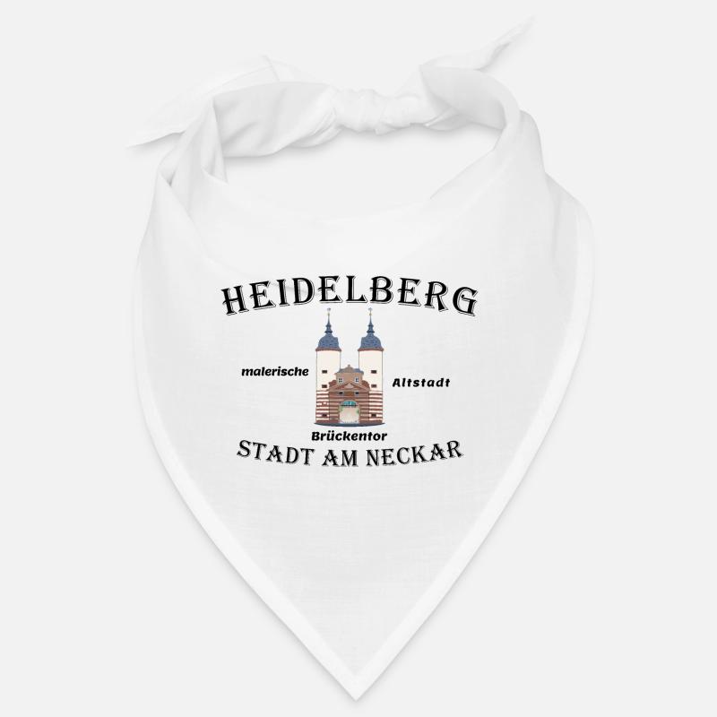 Heidelberg Bridge Gate, drawing, Germany Bandana