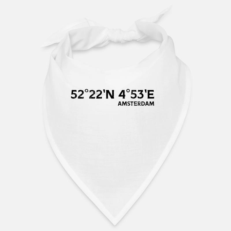 Amsterdam Coordinates Bandana