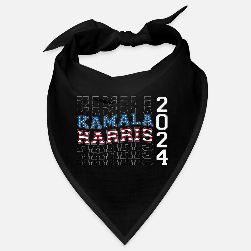 Couleurs du drapeau des États-Unis à Kamala Harris 2024 pour Bandana
