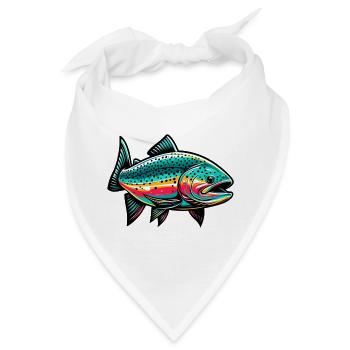 Lachs - Bandana - Weiß - Vorne