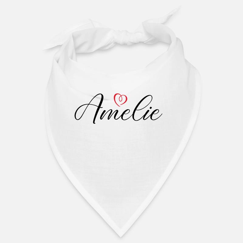 Amélie Nom Coeur Bandana
