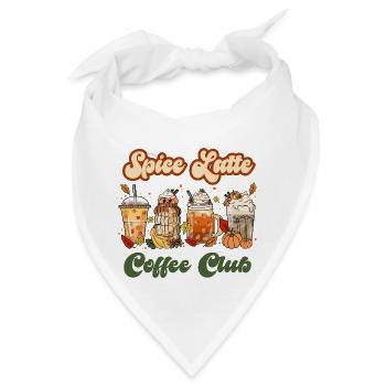 Coffee Club - Pumpkin Spice Latte - Bandana - Weiß - Vorne