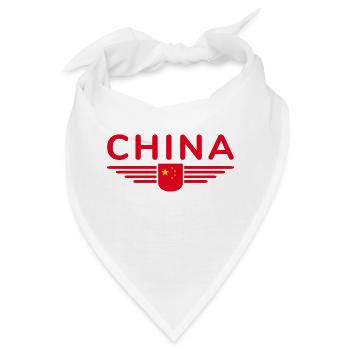 Ich liebe China, Design T-Shirt Outfit - Bandana - Weiß - Vorne