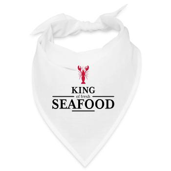 king of Seafood - Bandana - Weiß - Vorne