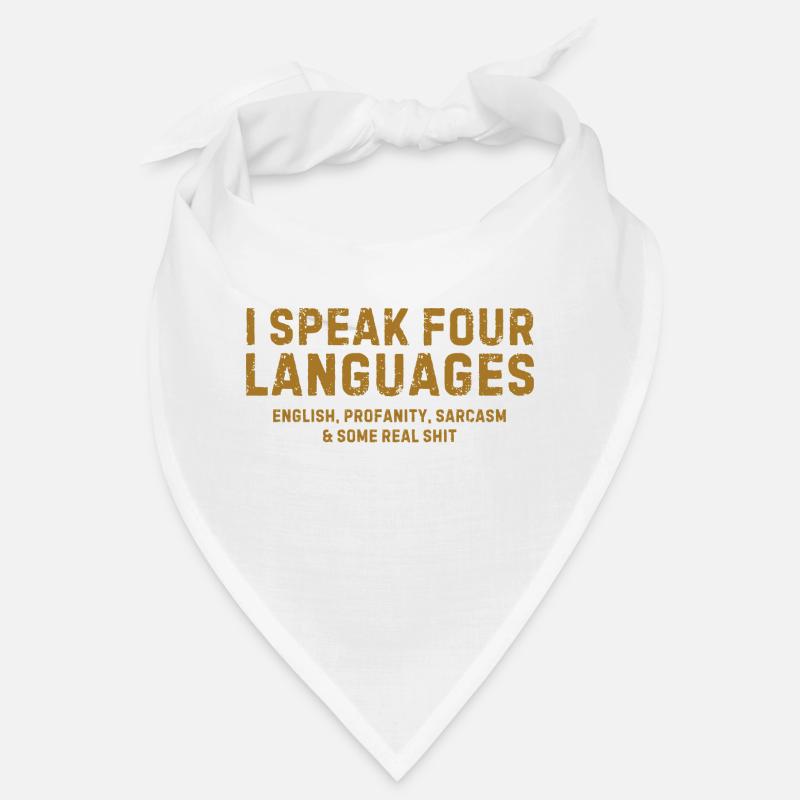 I Speak Four Languages Bandana