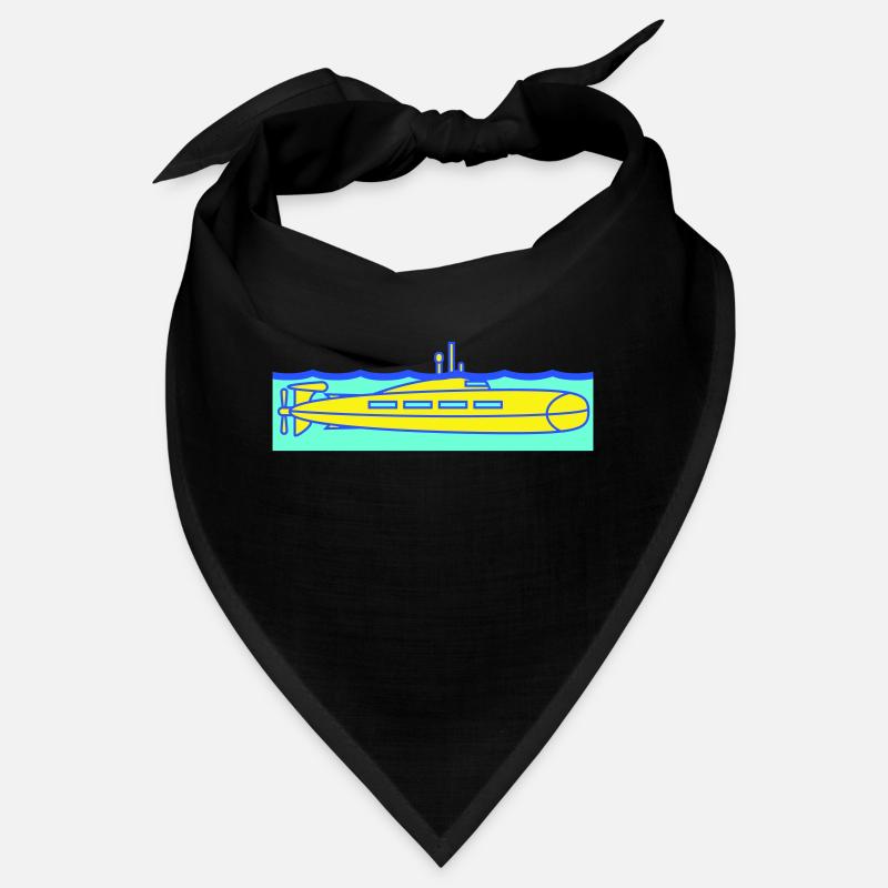 U-Boot Wasseroberfläche Periskop Beobachten Taucht Bandana