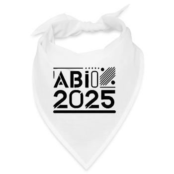 Abi 2025 - Bandana - Weiß - Vorne
