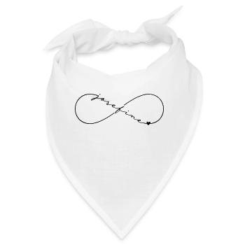 Josefine Name Infinitysymbol - Bandana - Weiß - Vorne