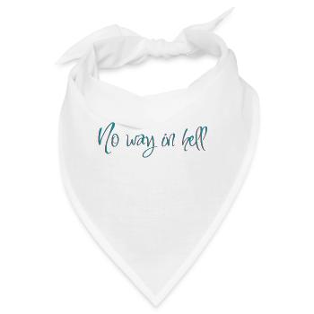 Auf keinen Fall - Bandana - Weiß - Vorne