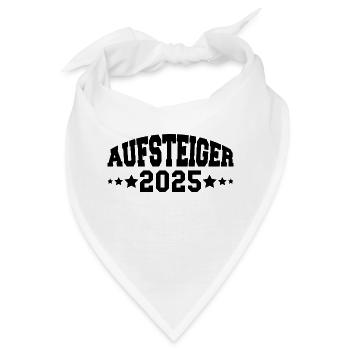 Aufsteiger 2025 Aufstieg Fußball Handball - Bandana - Weiß - Vorne