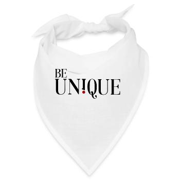 Be unique - Sei einzigartig - Bandana - Weiß - Vorne