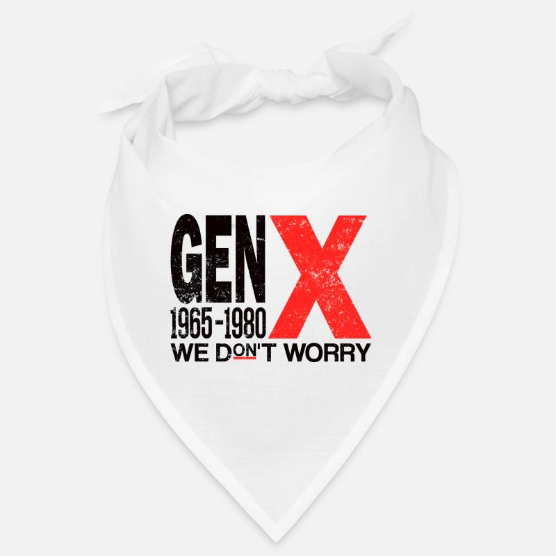Generation X – Old School & Proud - Bandana - Weiß