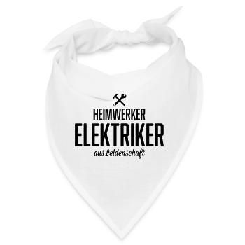 Heimwerker Elektriker - Bandana - Weiß - Vorne