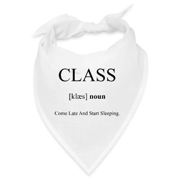 Class Definition Dictionary - Bandana - Weiß - Vorne