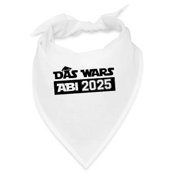 abi das wars 2025 - Bandana - Weiß - Vorne