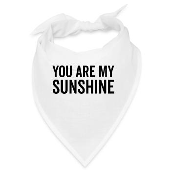 Du bist mein Sonnenschein - Bandana - Weiß - Vorne