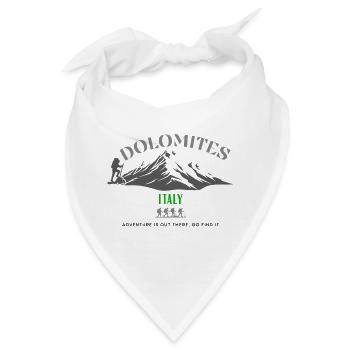 Monti Dolomiti Wanderer Italien - Bandana - Weiß - Vorne