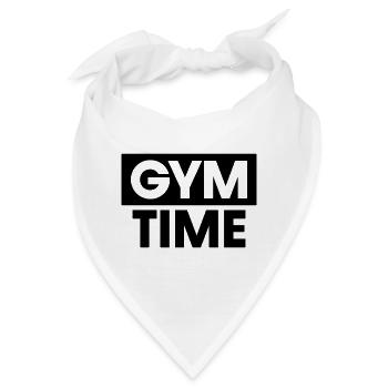 Zeit im Fitnessstudio - Bandana - Weiß - Vorne