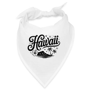 Hawaii - Souvenir USA State Design - Bandana - Weiß - Vorne