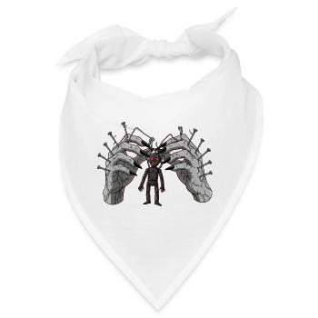 Dämonische Hände Puppenspiel Horror Gothic - Bandana - Weiß - Vorne