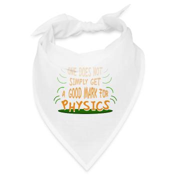 Physik Phyiker Physikstudent Physiklehrer - Bandana - Weiß - Vorne
